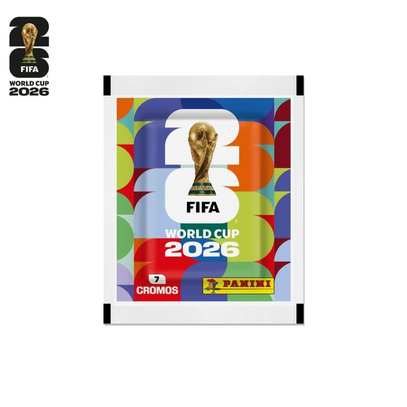 Envelope com 7 Figurinhas da Copa do Mundo 2026 Panini