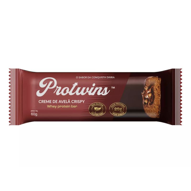 Whey Protein Bar Creme de Avelã Crispy Protwins 60g