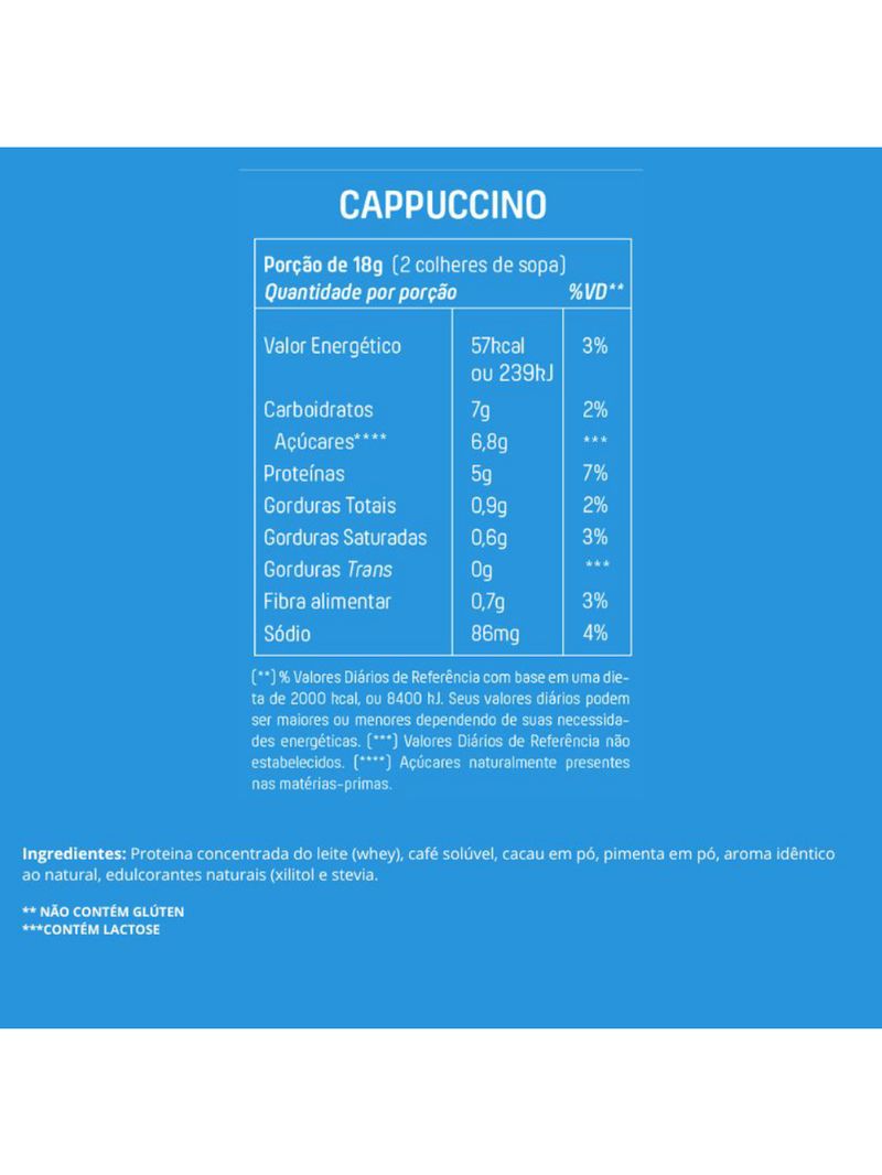 Cappuccino Proteico Tradicional Mais Mu 18g