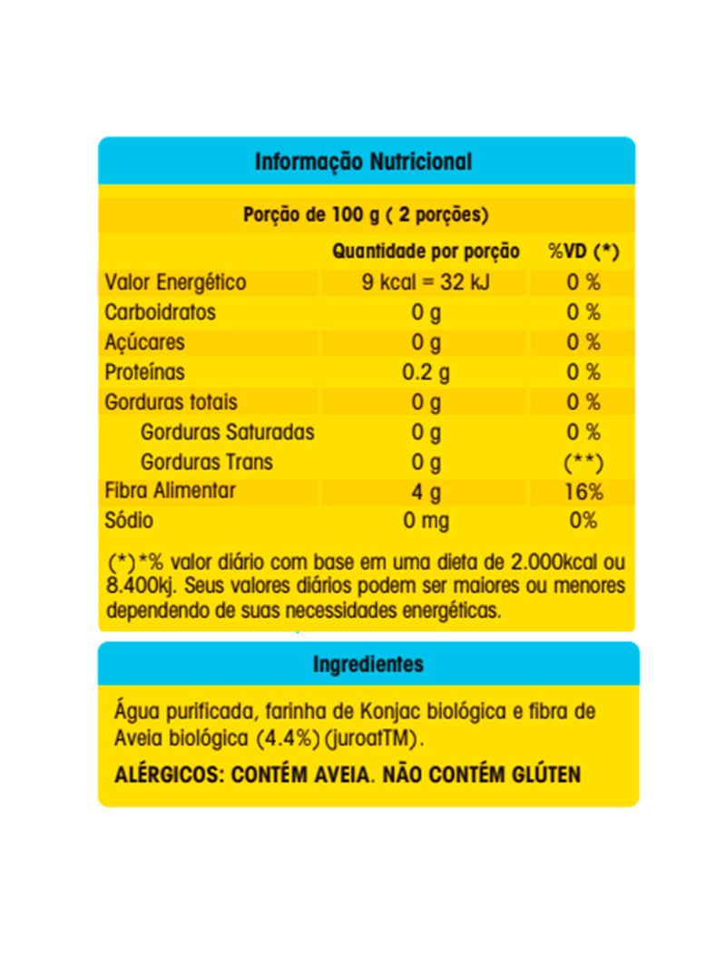 Massa Tipo Arroz Konjac 270g