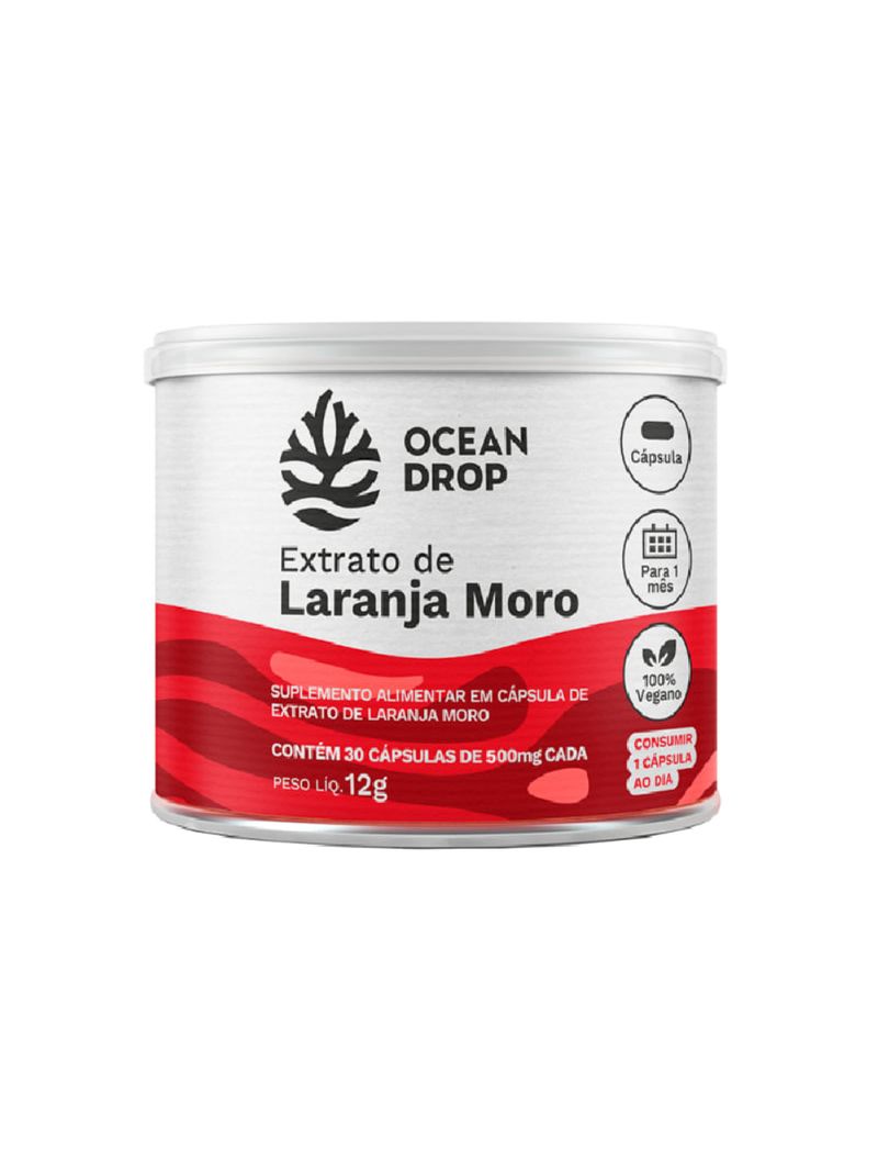 Extrato de Laranja Moro Ocean Drop 500mg 30cáps