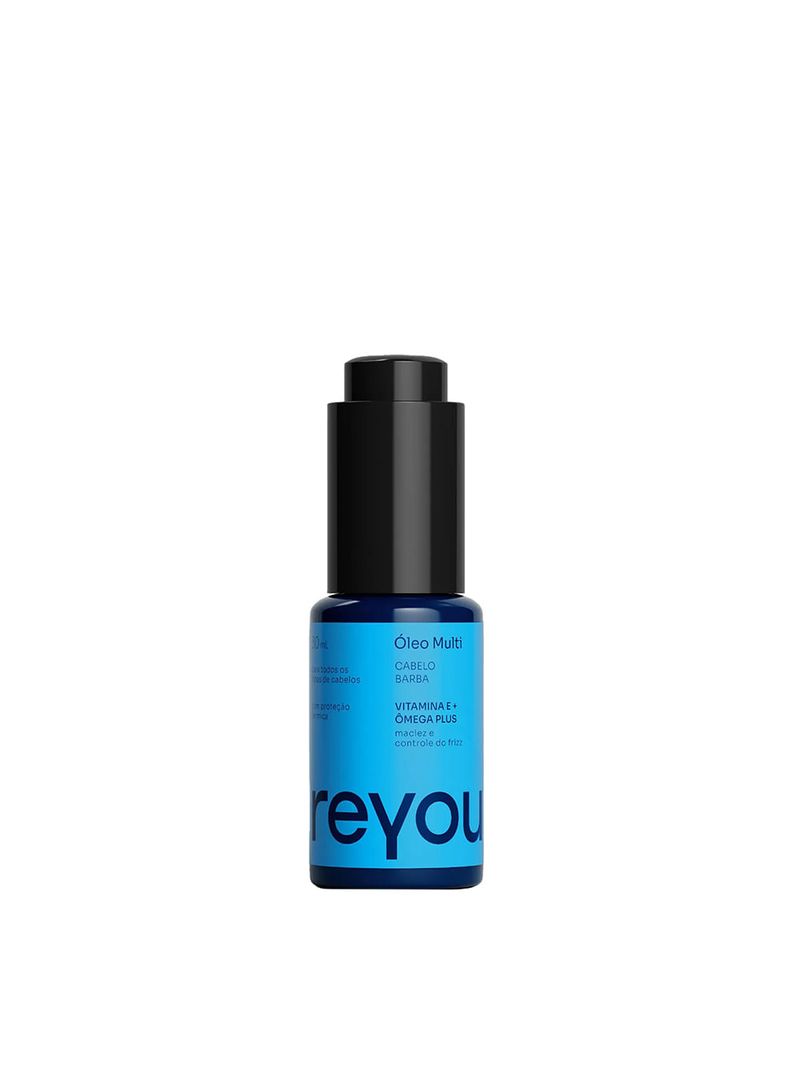 Reyou Óleo Multi Vitamina E + Ômega Plus - Óleo para Barba