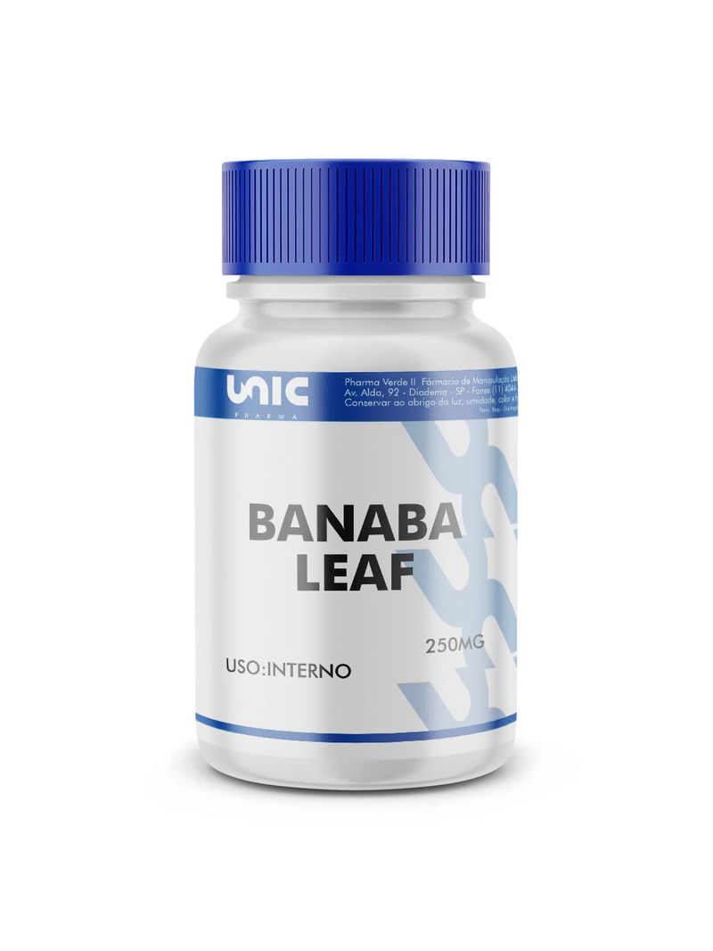 Banaba Leaf (Lagerstroemia Speciosa) 250mg 90 Cápsulas
