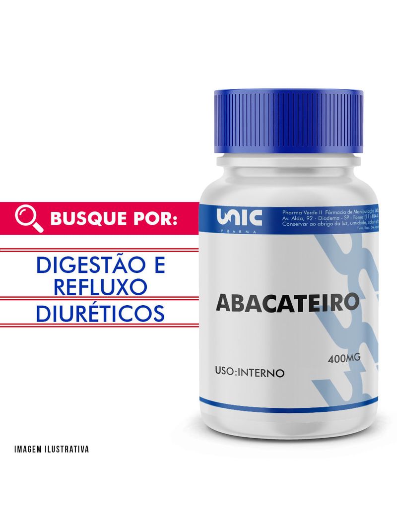 Abacateiro 400mg 60 Cápsulas