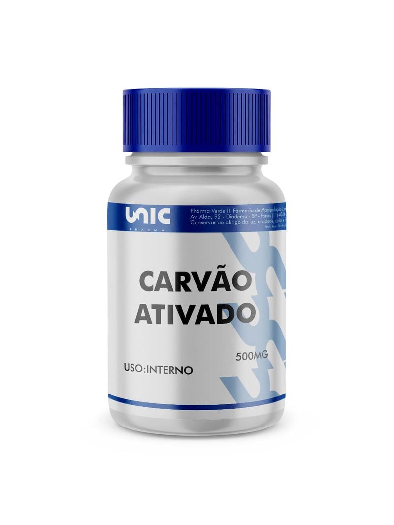 Carvão Vegetal Ativado 500Mg - 60 Doses