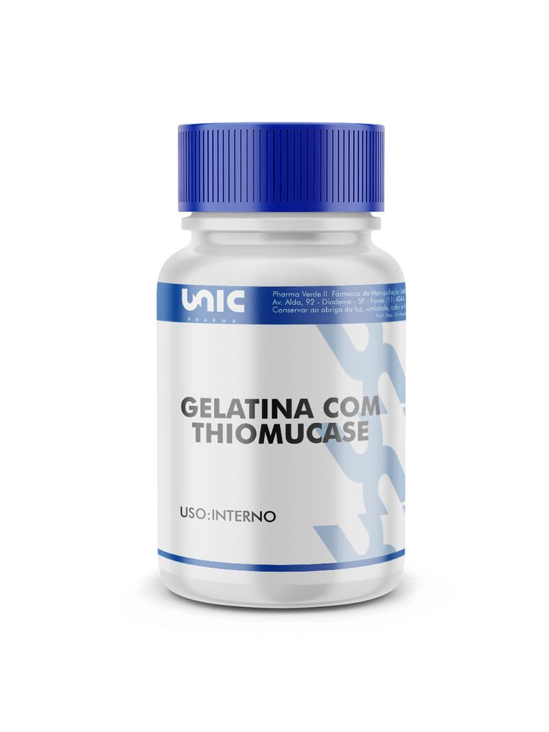 Gelatina com Thiomucase 30 Cápsulas