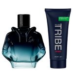 Kit Benetton United Colors Tribe Intense Masculino - Eau de Parfum 90ml + Shower Gel 75ml