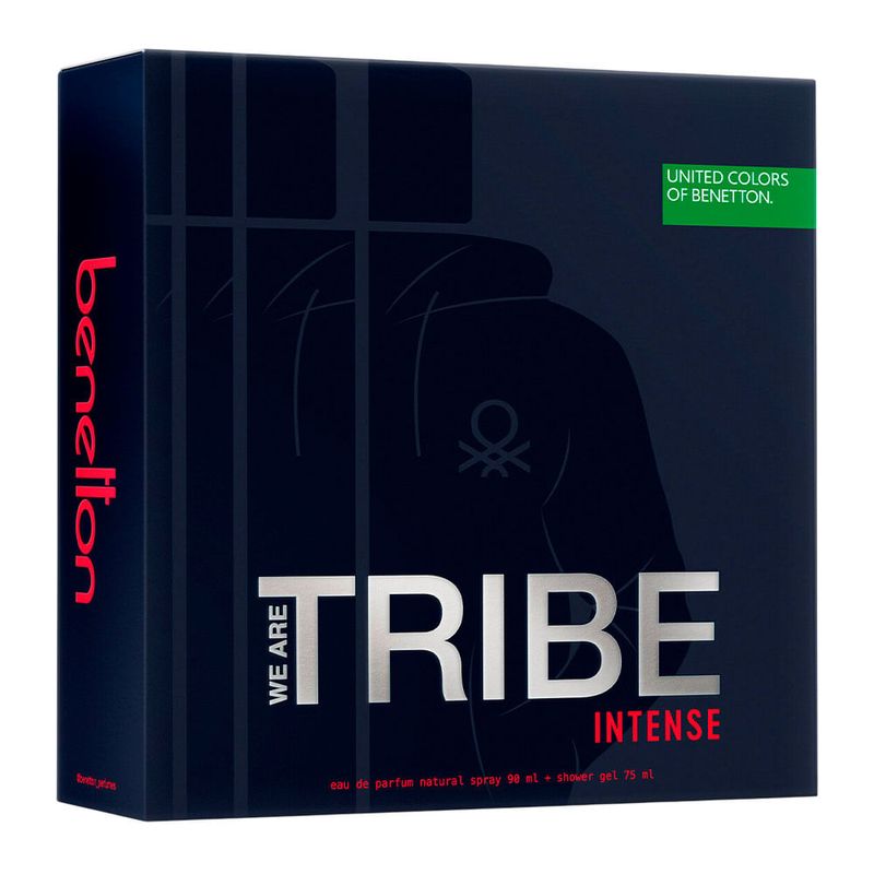 Kit Benetton United Colors Tribe Intense Masculino - Eau de Parfum 90ml + Shower Gel 75ml
