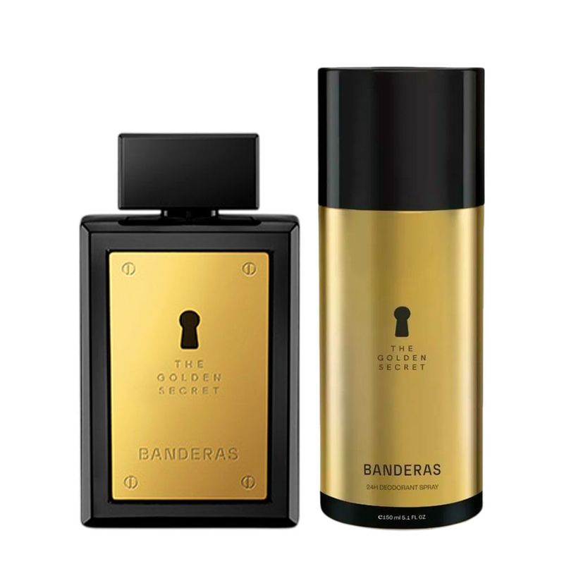Kit Banderas The Golden Secret Masculino - Eau de Toilette 100ml + Desodorante 150ml