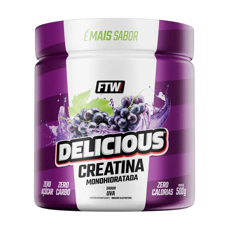 Delicious Creatina Monohidratada Uva FTW 500g