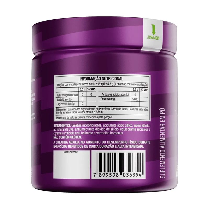 Delicious Creatina Monohidratada Uva FTW 500g