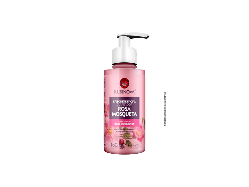 Sabonete Facial Clareador Rosa Mosqueta RubiNova