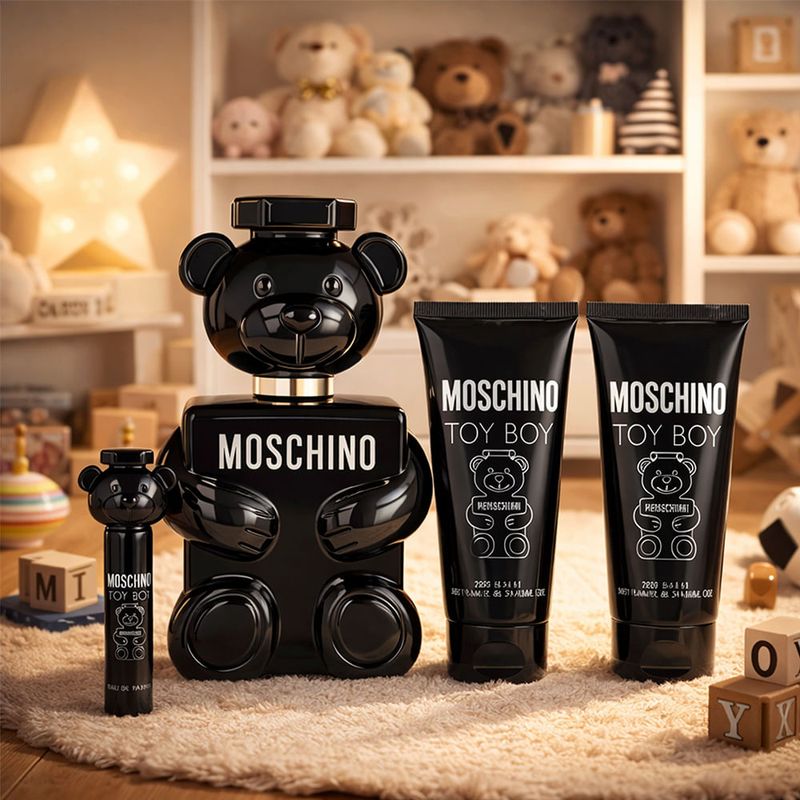 Kit Moschino Toy Boy Edp 100ml + 10ml + Pb 100ml + Gb 100ml