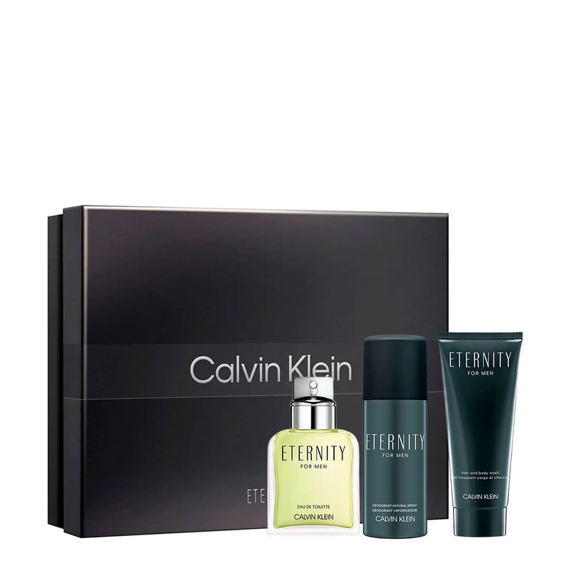 Kit Calvin Klein Eternity Masculino - Eau de Toilette 100ml + Desodorante Spray 150ml + Shower Gel 100ml