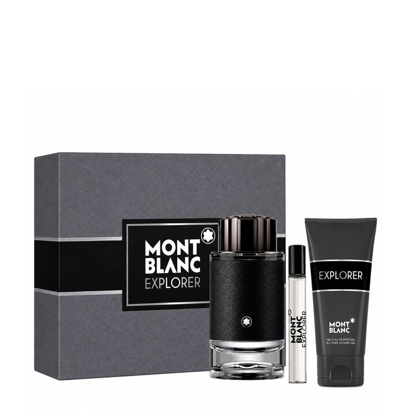 Kit Montblanc Explorer Masculino - Eau de Parfum 100ml + 7,5ml + Shower Gel 100ml