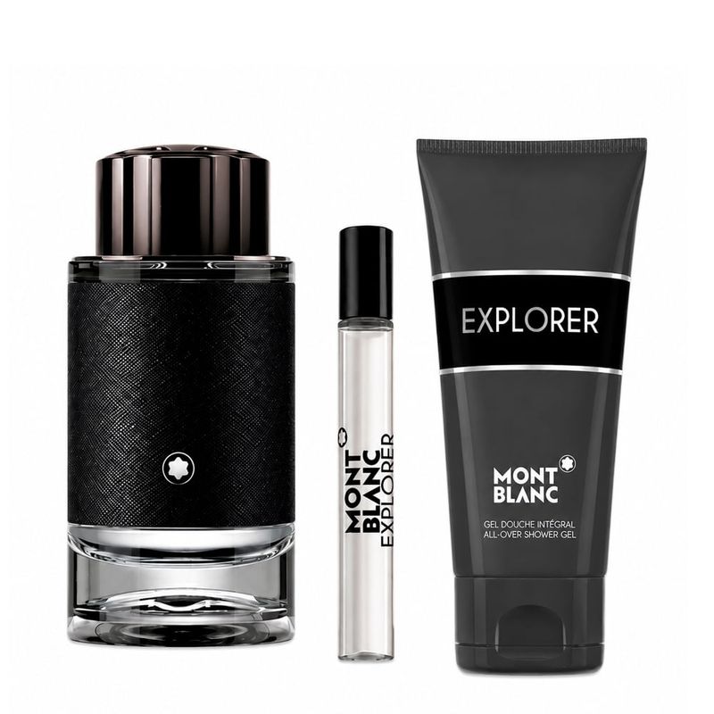Kit Montblanc Explorer Masculino - Eau de Parfum 100ml + 7,5ml + Shower Gel 100ml