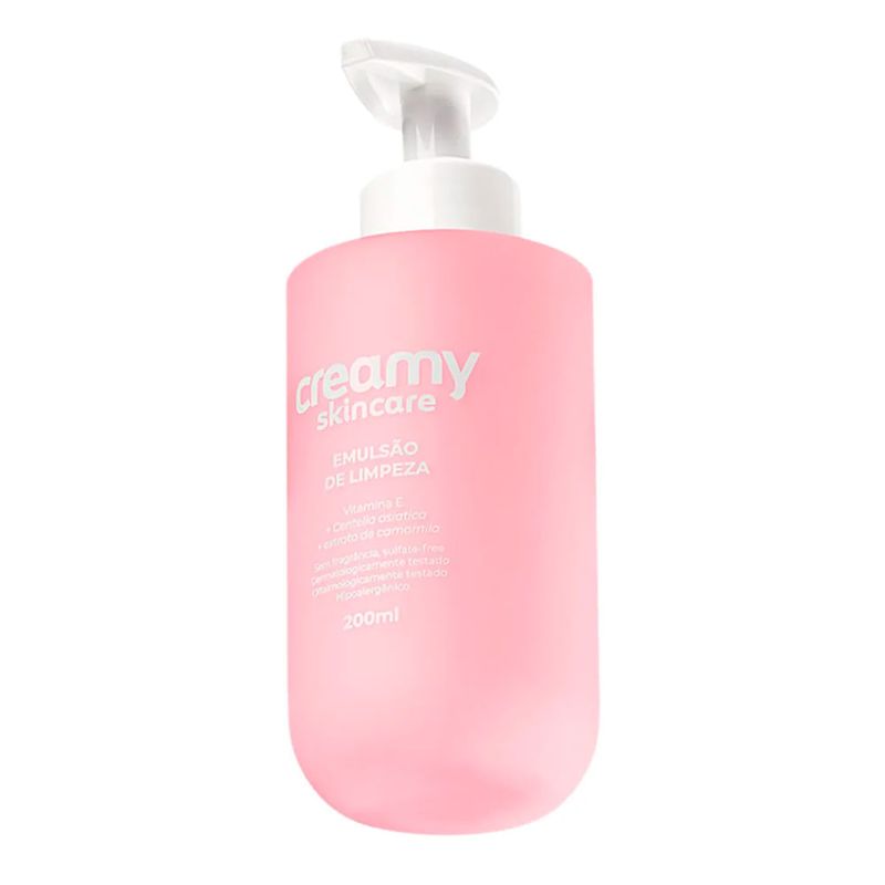Creamy Skincare Emulsão de Limpeza - Limpador Facial 200ml
