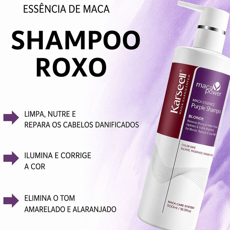 Karseell Maca Power Purple - Shampoo 500ml
