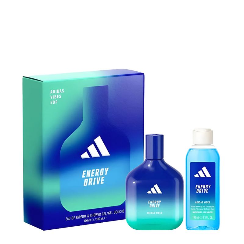 Kit Adidas Vibes Energy Drive - Eau de Parfum 100ml + Shower Gel 100ml