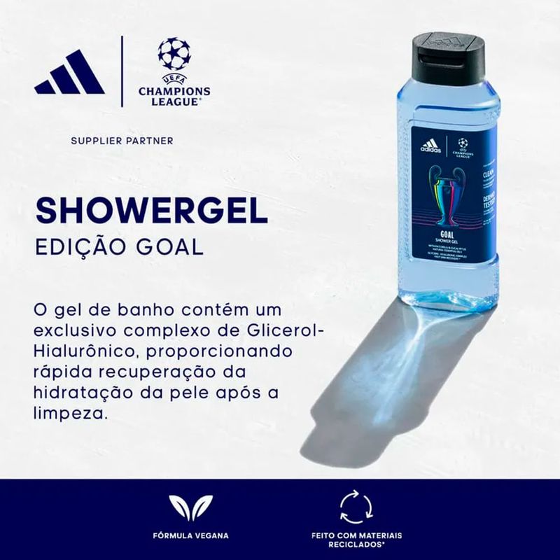 Kit Adidas UEFA Champions League Masculino - Eau de Toilette 100ml + Shower Gel 250ml