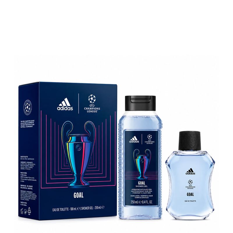 Kit Adidas UEFA Champions League Masculino - Eau de Toilette 100ml + Shower Gel 250ml