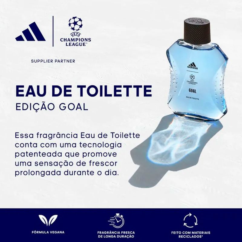 Kit Adidas UEFA Champions League Masculino - Eau de Toilette 100ml + Shower Gel 250ml