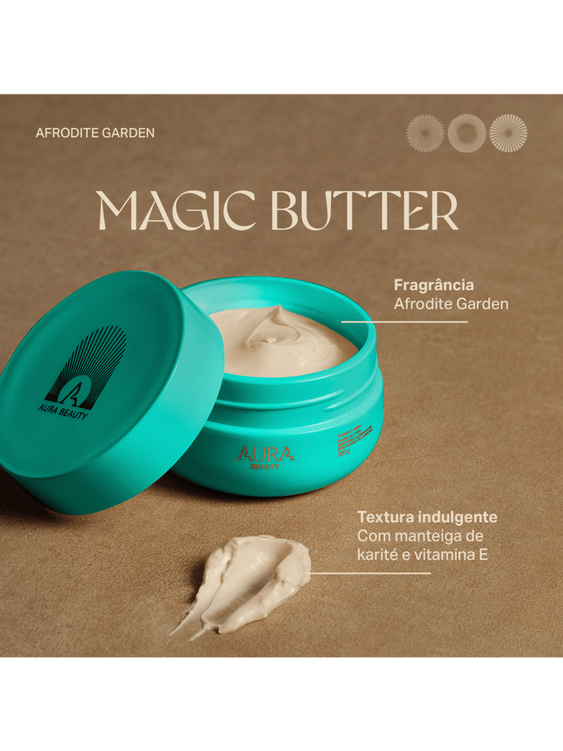 Aura Beauty Afrodite Garden - Manteiga Iluminadora 200g
