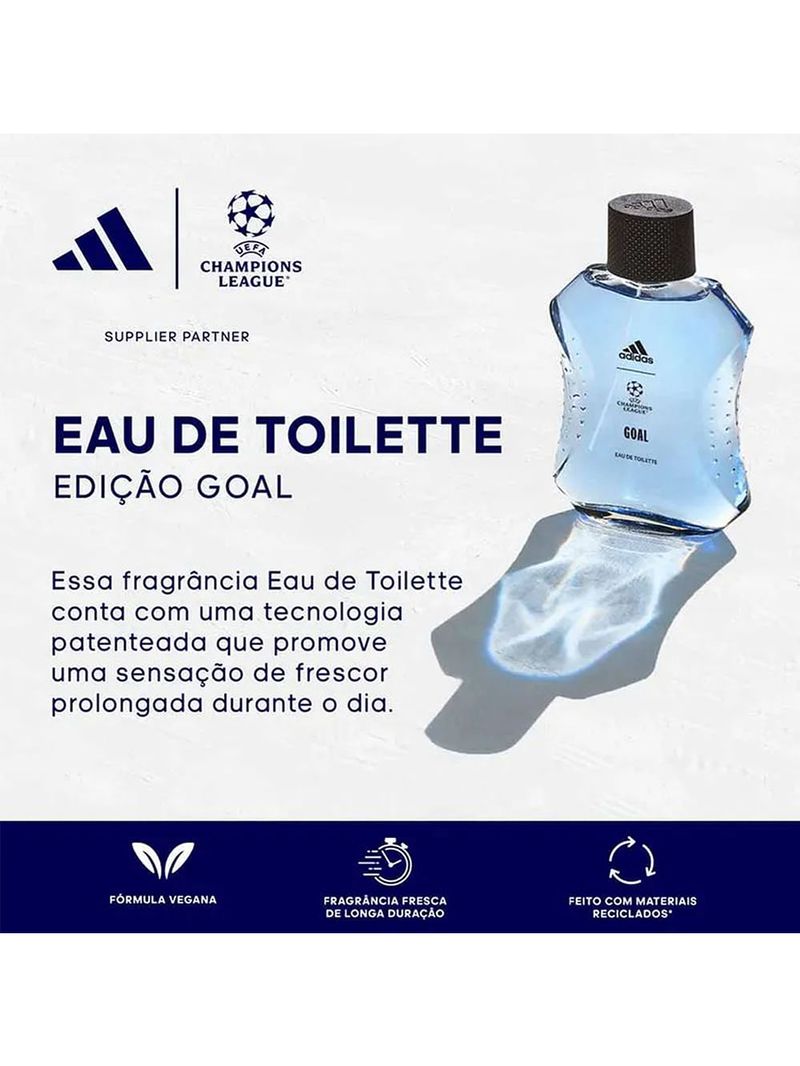 Kit Adidas Uefa Goal Masculino EdT 50ml + Sg 250ml