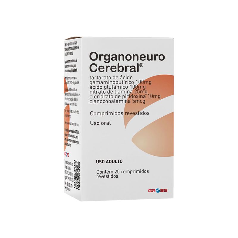 Organoneuro Cerebral 25 Drágeas - Gross