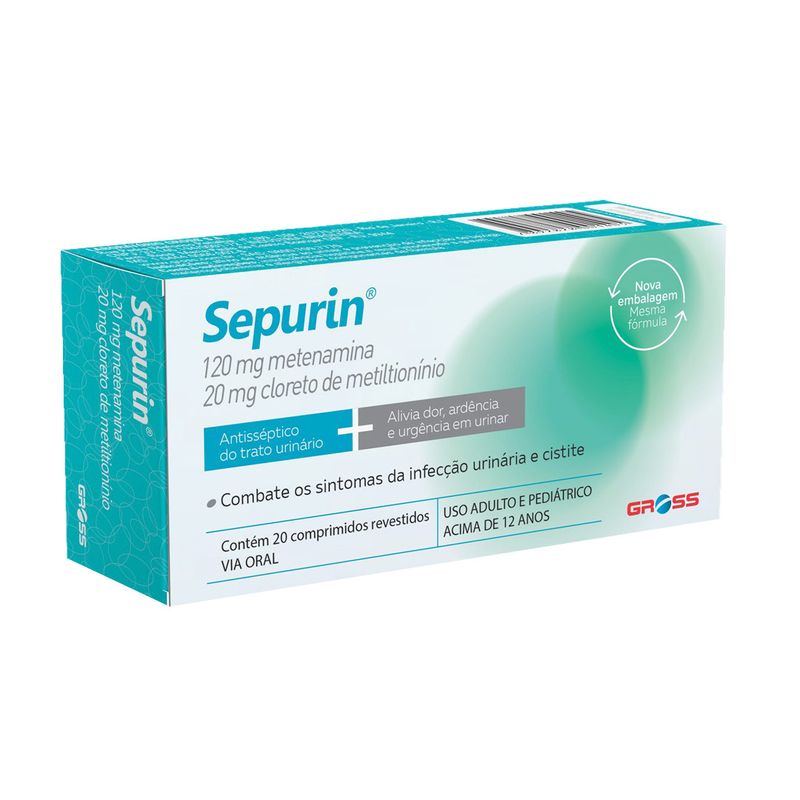 Sepurin 120 + 20mg - 20 Comprimidos Revestidos