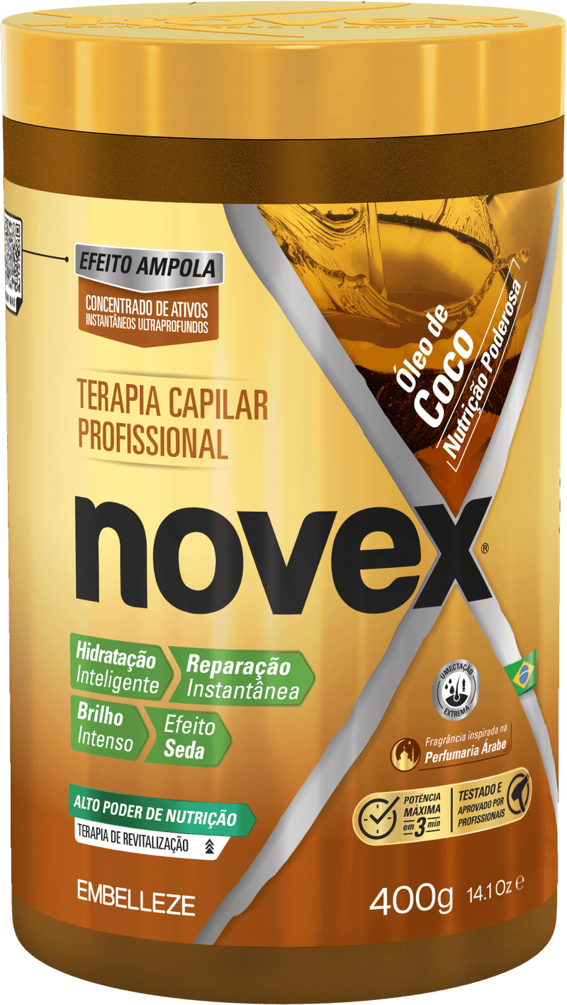 Creme de Tratamento Nutrição Óleo de Coco 400g Novex