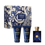Kit Versace Dylan Blue Men Edt 50ml + Bg 50ml + Pb 50ml