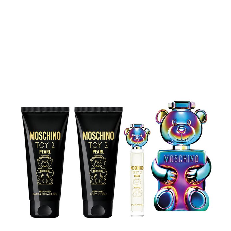 Kit Moschino Toy 2 Pearl Edp 100ml + 10ml + Bl 100ml + Sg 100ml
