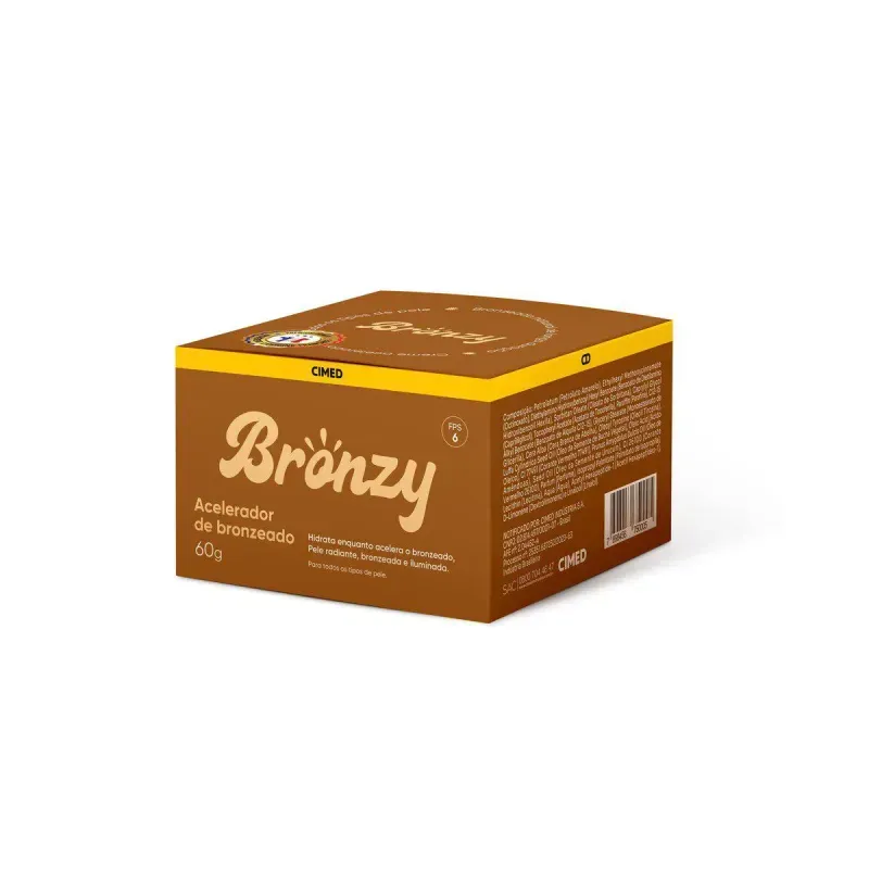 Acelerador de Bronzeado com Urucum FPS 6 Creme 60g Bronzy 2