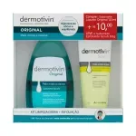 Kit Limpeza Facial e Esfoliante Dermotivin Original 120ml + 60g Galderma 1
