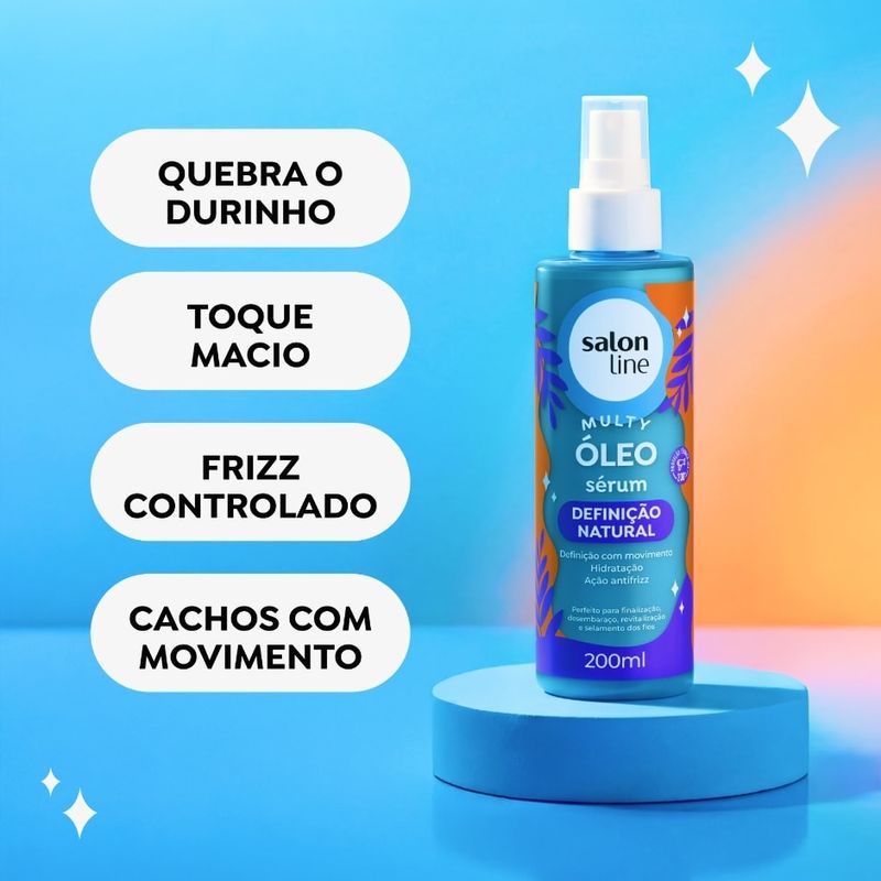 Óleo Sérum Multy Definição Natural 200ml Salon Line 3
