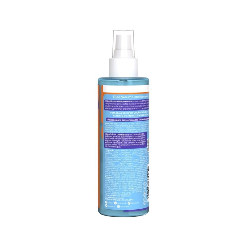 Óleo Sérum Multy Definição Natural 200ml Salon Line 6