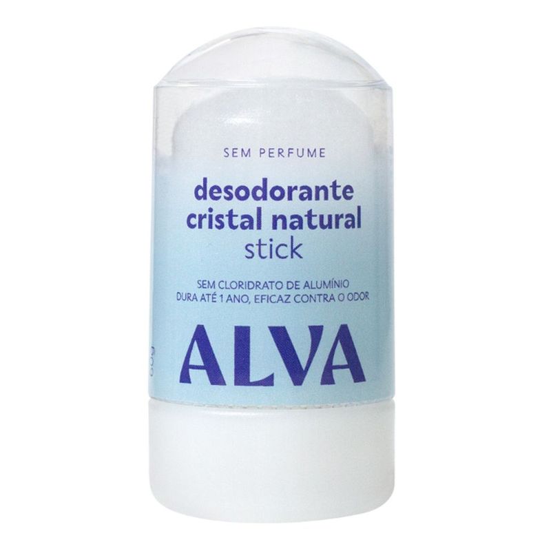 Desodorante Cristal Stick Natural Sem Perfume 60g Alva Personal Care 1