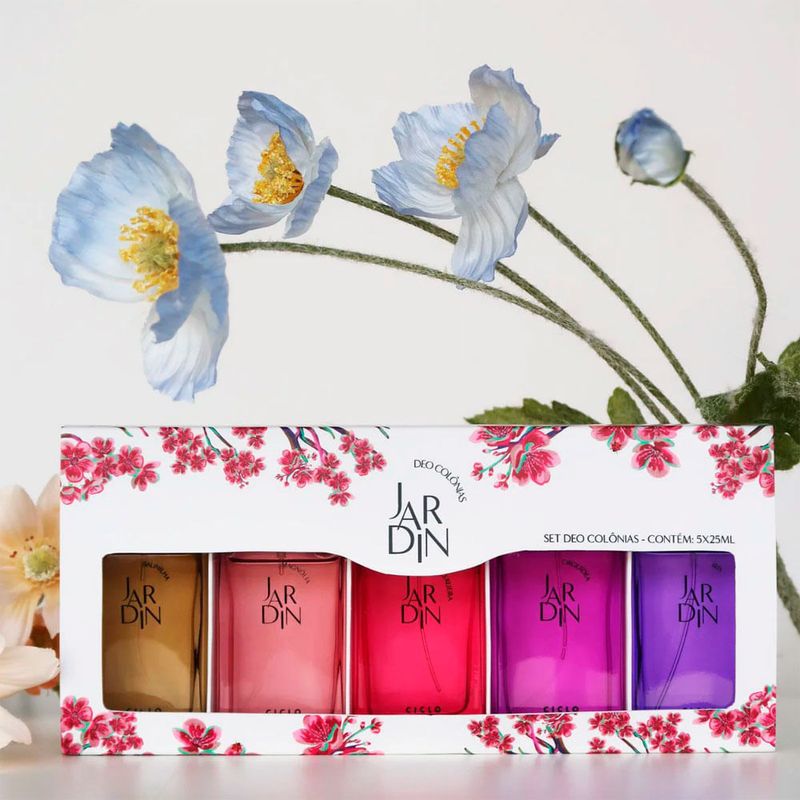 Kit Ciclo Jardin Feminino - Deo Colônia 5x25ml