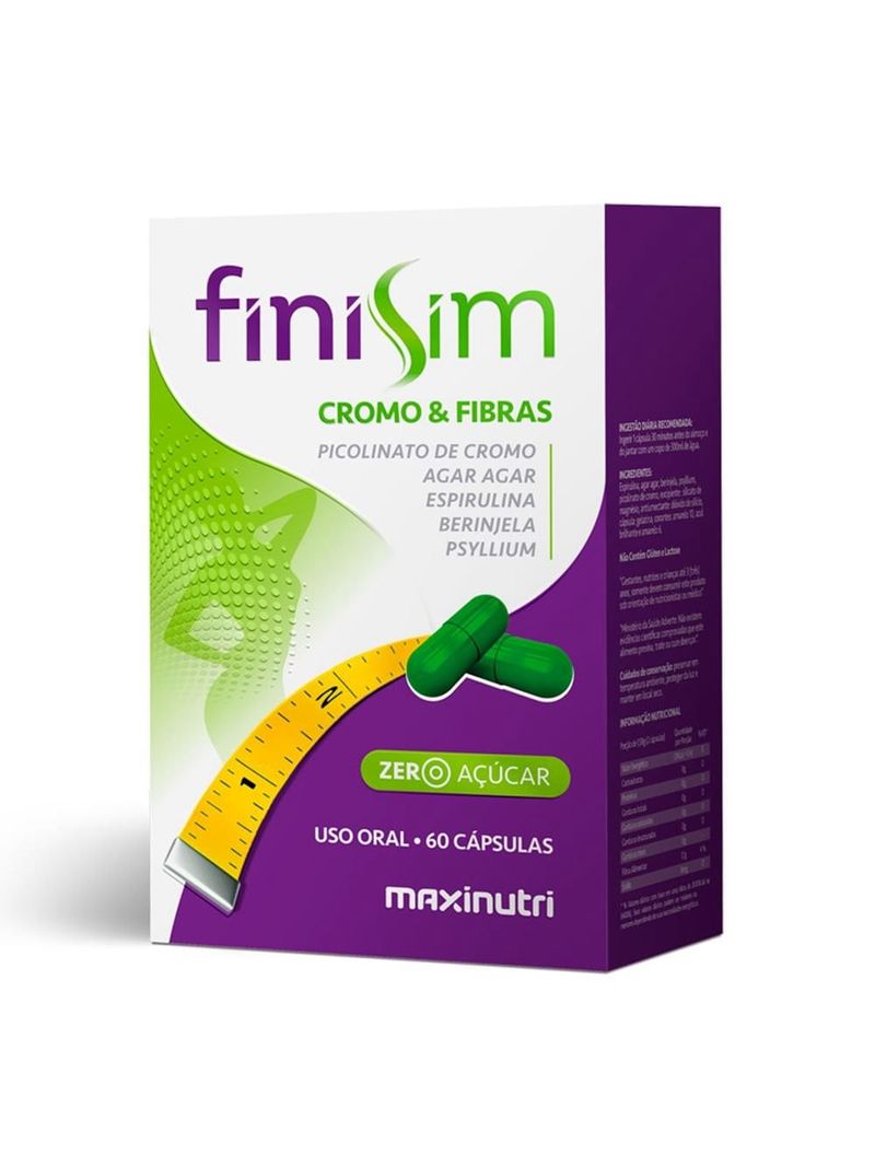 Finisim Cromo & Fibras C/60 Cápsulas - Maxinutri