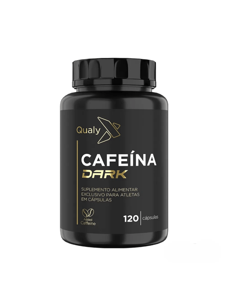 Pré-Treino Cafeína Dark Qualy X 500mg C/120 – Performance e Disposição Imediata