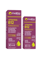 Kit C/2 Vitamina B12 Solução 30ml Frutas Vermelhas - Maltta
