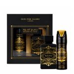 Kit Lattafa Badee Al Oud Oud for Glory Unissex - Eau de Parfum 100ml + Desodorante 200ml