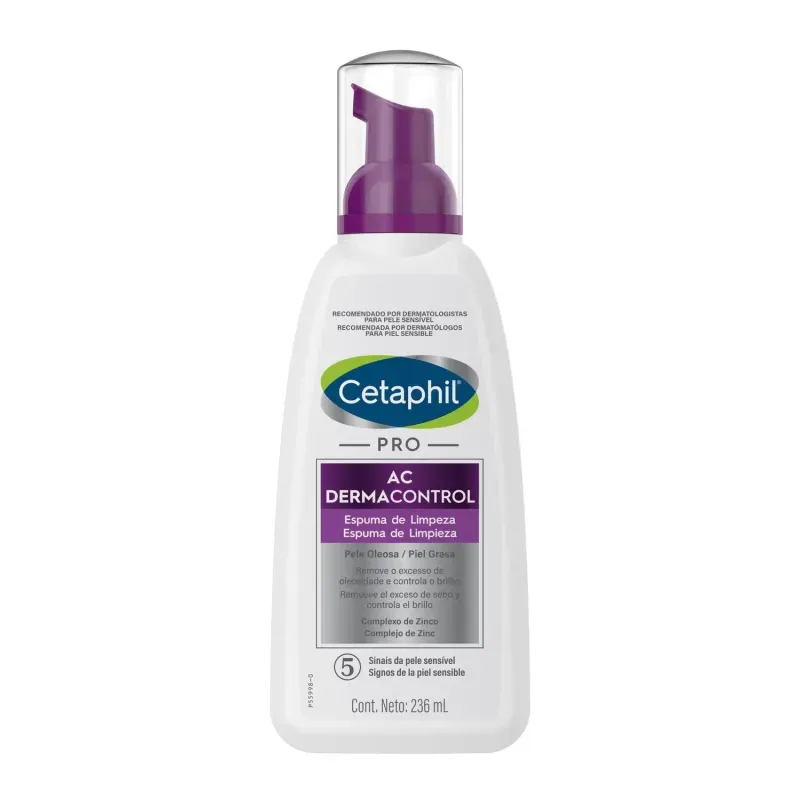 Espuma de Limpeza Facial Pro AC Control Matificante 236ml Cetaphil 1