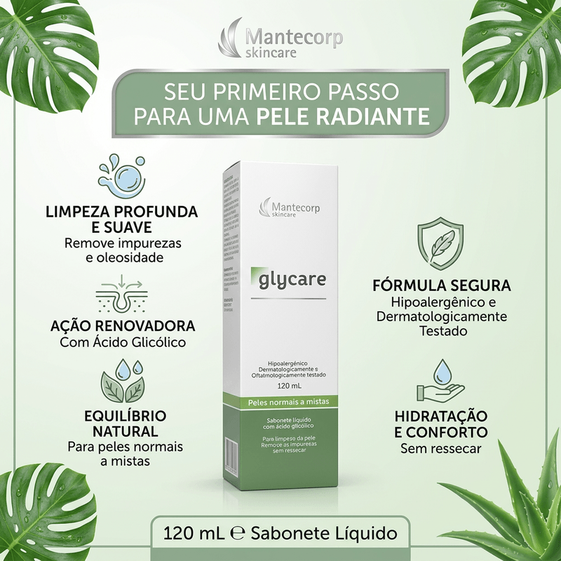 Sabonete Líquido Glycare 120Ml - Glycare 3