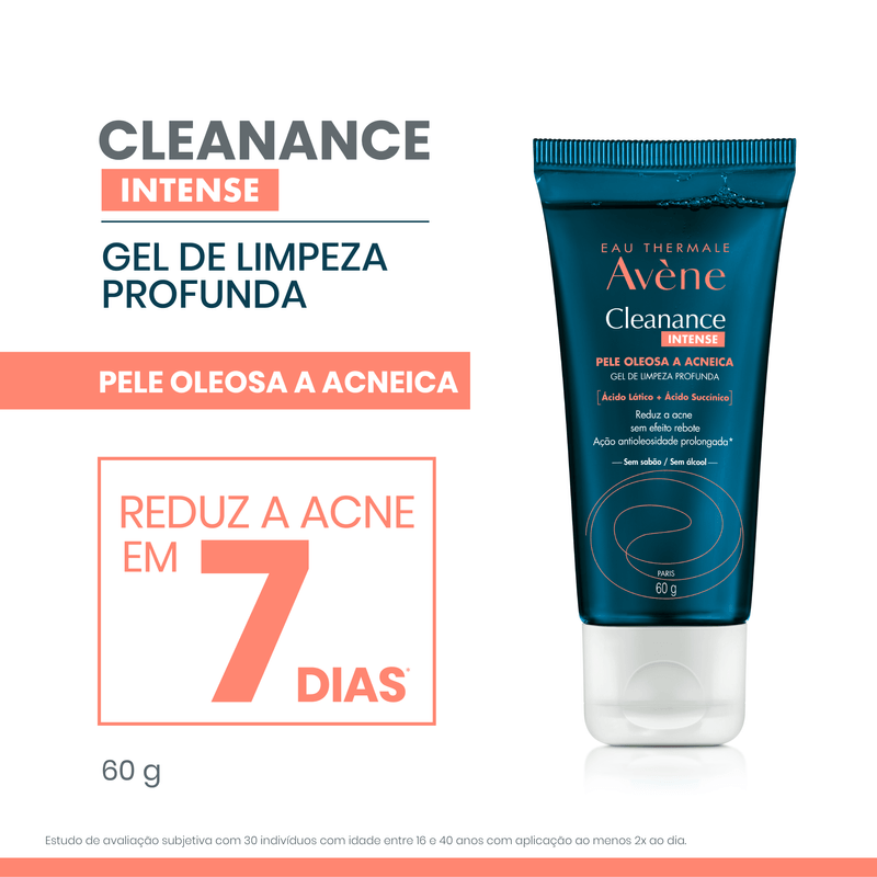 Gel de Limpeza Facial Cleanance Intense 60g Avène para Pele Oleosa 2