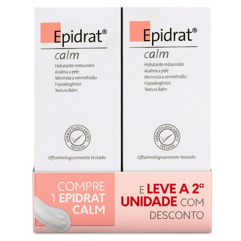 Hidratante Facial Calm Balm para Pele Sensível Kit 2x40g Epidrat 2