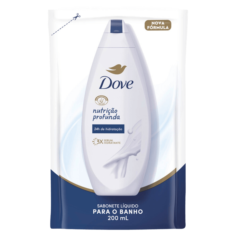 Sabonete Líquido Dove Nutrição Profunda Refil - 200ml