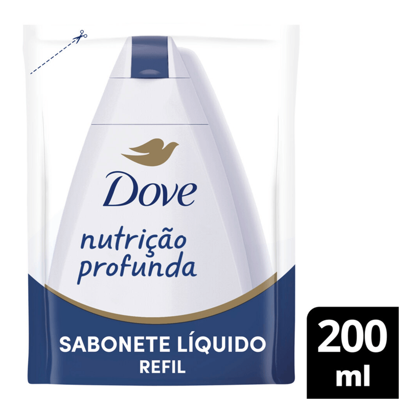 Sabonete Líquido Dove Nutrição Profunda Refil - 200ml