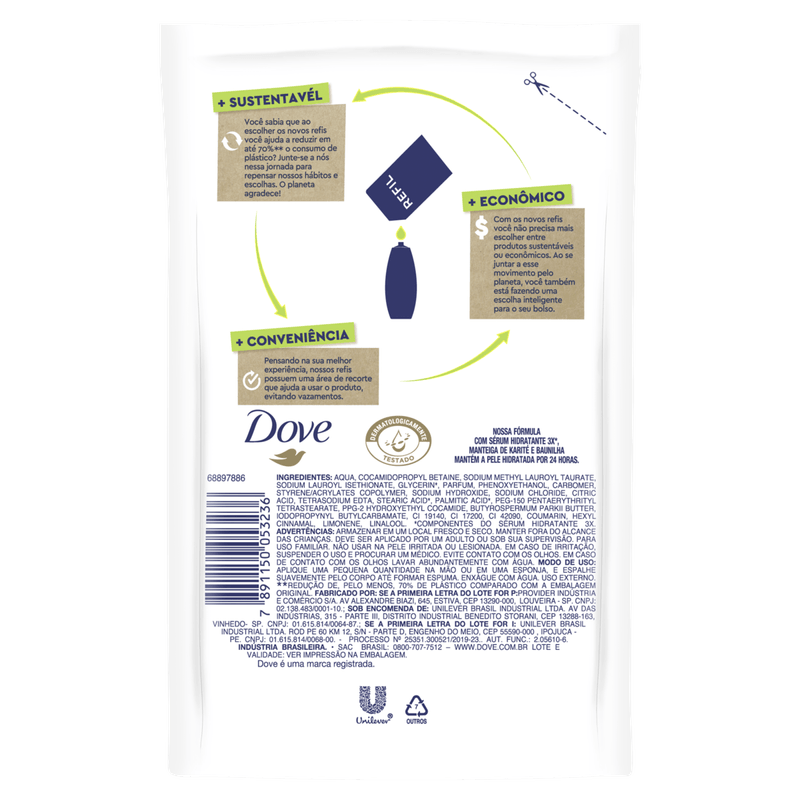 Sabonete Líquido Dove Karite Rfl 200Ml - Dove